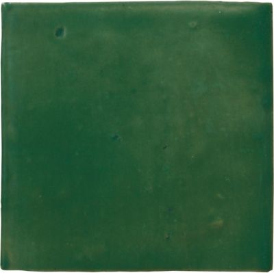 Zellige Shamrock Gloss Ceramic Wall and Floor Tile - 4 x 4 in.