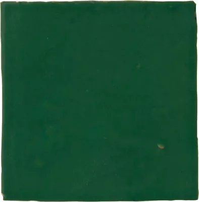 Zellige Shamrock Gloss Ceramic Wall and Floor Tile - 4 x 4 in