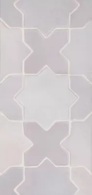 Zellige White Chabone Cross Matte Ceramic Wall and Floor Tile - 6