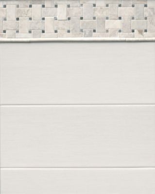 Verona Bianco Ceramic Wall Tile - 8 x 20 in.