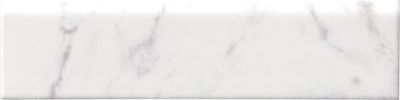 Carrara Grigio Gloss Ceramic Wall Trim Tile - 2 x 8 in.