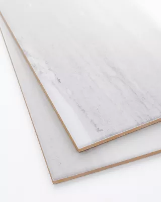 Everest Blanco Polished Ceramic Wall Tile - 8 x 20 in. - The Tile Shop