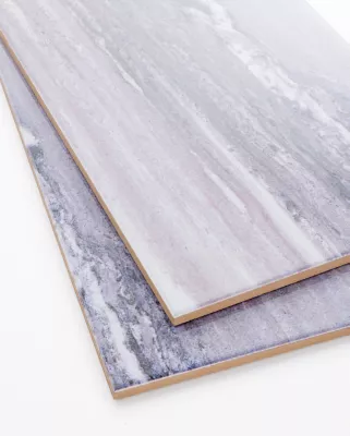 Everest Azure Polished Ceramic Wall Tile - 8 x 20 in. - The Tile Shop