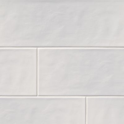 Maeva White Ceramic Wall Tile - 8 x 24 in.