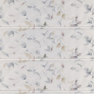 Maeva Petal Deco Ceramic Wall Tile - 8 x 24 in.