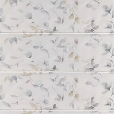 Maeva Petal Deco Ceramic Wall Tile - 8 x 24 in. - The Tile Shop