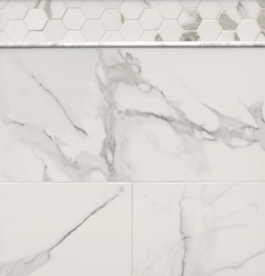 Fume White Ceramic Wall Tile Sample