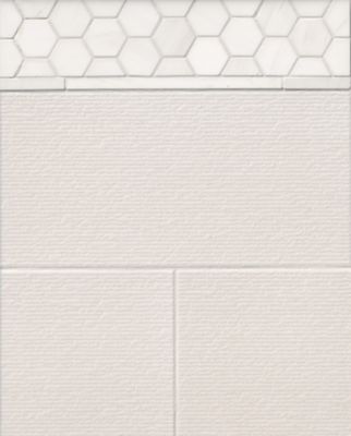 Lington Blanco Ceramic Wall Tile - 10 x 20 in.