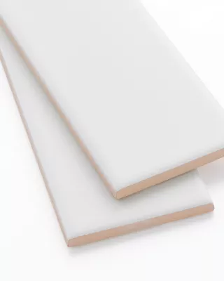 Urban White Matte Ceramic Subway Wall Tile - 3 x 12 in. - The Tile