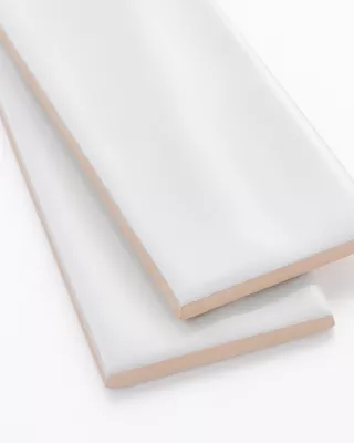 Villa White Gloss Ceramic Subway Wall Tile - 3 x 12 in. - The Tile