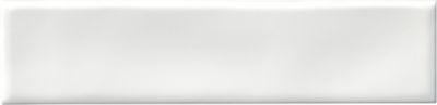 Villa White Gloss Bullnose Ceramic Wall Trim Tile - 3 x 12 in.