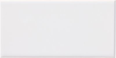 Signature Bianco Gloss Ceramic Short Side Bullnose Ceramic Wall Trim Tile - 3 x 6 in.