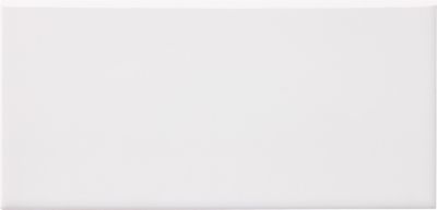 Signature Bianco Gloss Ceramic Long Side Bullnose Wall Trim Tile - 4 x 8 in.