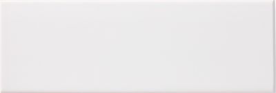 Signature Bianco Gloss Ceramic Short Side Bullnose Wall Trim Tile - 4 x 12 in.