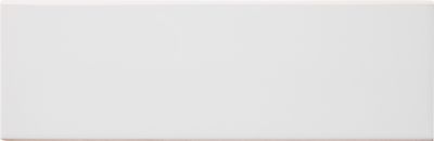Signature Bianco Matte Ceramic Long Side Bullnose Wall Trim Tile - 4 x 12 in.