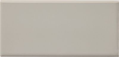 Signature Gris Matte Ceramic REL Bullnose Wall Trim Tile - 3 x 6 in.
