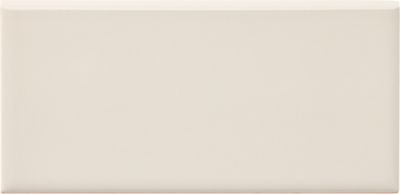 Signature Ivory Gloss Ceramic Long Side Bullnose Wall Trim Tile - 3 x 6 in.