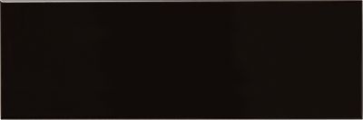 Signature Black Gloss Ceramic Subway Wall Tile - 4 x 12 in.