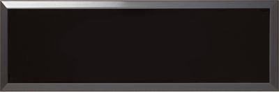 Signature Black Gloss Ceramic Bevel Subway Wall Tile - 4 x 12 in.