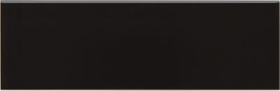 Signature Black Matte Ceramic Long Side Bullnose Wall Trim Tile - 4 x 12 in.