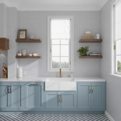 Signature Denim Glossy Ceramic Subway Wall Tile - 3 x 6 in. - The