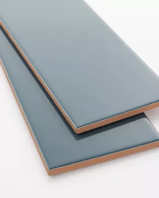 食器 sold Signature Gunmetal Gloss Ceramic Subway Wall Tile - 4 x 12 in