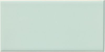 Signature Mint Gloss Ceramic Short Side Bullnose Ceramic Wall Trim Tile - 3 x 6 in.