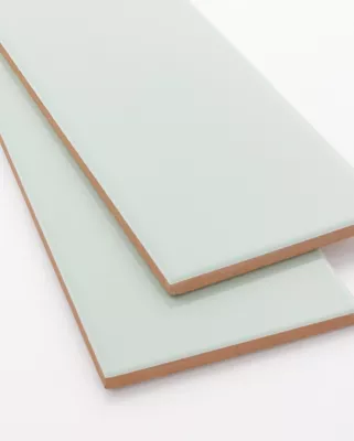 Signature Mint Gloss Ceramic Subway Wall Tile - 4 x 12 in. - The