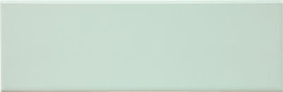 Signature Mint Gloss Ceramic Long Side Bullnose Wall Trim Tile - 4 x 12 in.