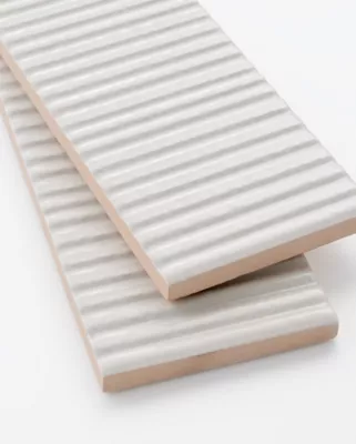 Murano White Glossy Ceramic Wall Tile - 3 x 12 in. - The Tile Shop
