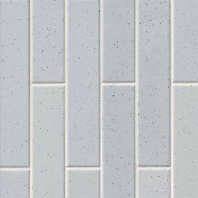 Fired Earth Stoneware Blue Mist Ceramic Wall Tile - 2 x 10 in.