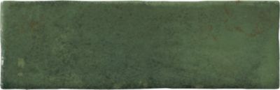 Matcha Forest Glossy Porcelain Subway Wall and Floor Tile Sample - The ...