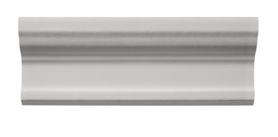 Imperial Gris Gloss Cornice Ceramic Wall Trim Tile - 8 in.