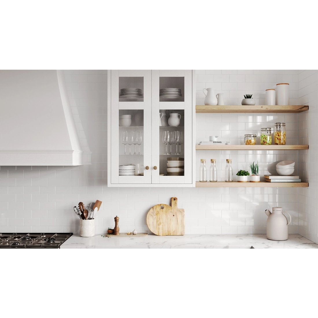 Metro Bianco Gloss Ceramic Subway Wall Tile - 3 x 6 in. Metro Bianco Gloss Ceramic Subway Wall Tile - 3 x 6 in.