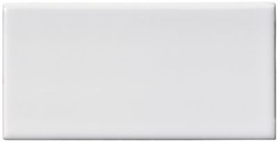 Metro Bianco Gloss Ceramic Subway Wall Tile Trim - 3 x 6 in.