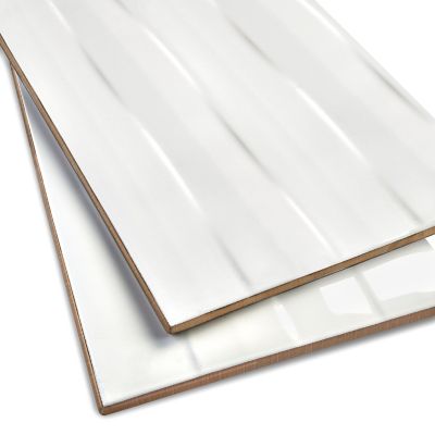 Nora White Ceramic Wall Tile - 8 x 20 in. - The Tile Shop