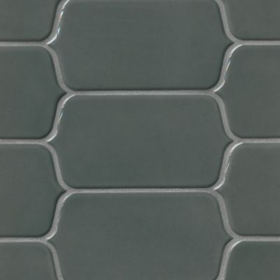 Imperial Pewter Gloss Caption Ceramic Tile
