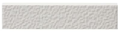 Maya Bianco Ceramic Wall Trim Tile - 2 x 8 in.