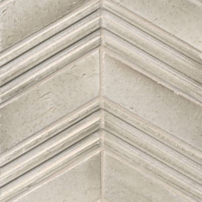 Ashlar Glazed Brick Promontory Chevron Ceramic Wall Tile