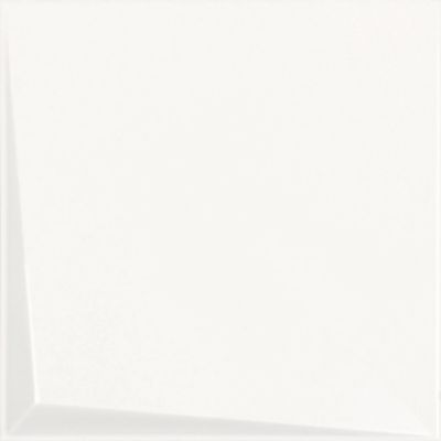 Tangram Rampa Branco 3-D Ceramic Wall Tile -  8 x 8 in.