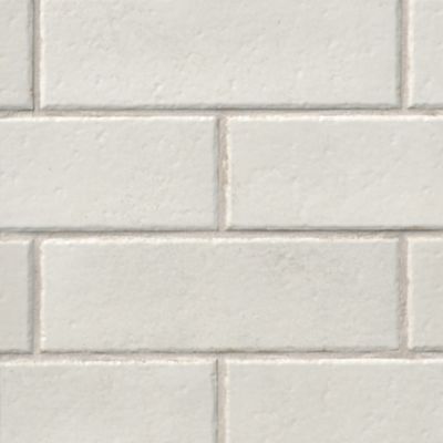 Spring Time Off-White Natural Brick Porcelain Wall and Floor Tile - 3 x 9 in.