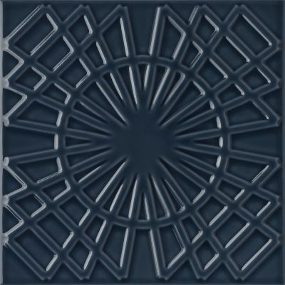 Flow 5 Smoky Blue Ceramic Wall Tile Sample