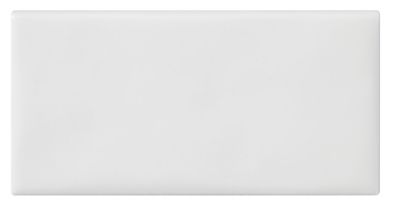 Chantilly White Bullnose Ceramic Subway Wall Trim Tile - 3 x 6 in.