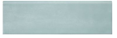 Chantilly Aqua Bullnose Ceramic Subway Wall Trim Tile - 3 x 10 in.