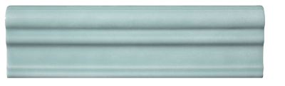 Chantilly Aqua Cornice Ceramic Trim Tile - 3 x 10 in.