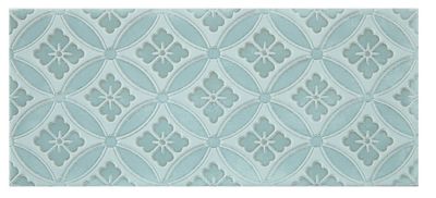 Chantilly Aqua Arabella Ceramic Subway Wall Tile - 4 x 10 in.