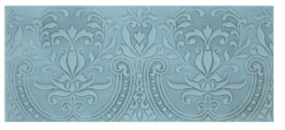 Chantilly Steel Blue Alencon Ceramic Subway Wall Tile - 4 x 10 in.