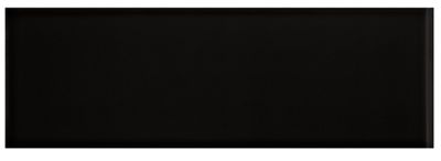 Imperial Black Gloss RES Ceramic Wall Trim Tile - 4 x 12 in.