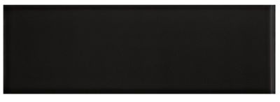 Imperial Black Matte RES Ceramic Wall Trim Tile - 4 x 12 in.