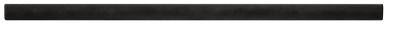 Imperial Black Matte Square Pencil Ceramic Wall Trim Tile - 12 in.